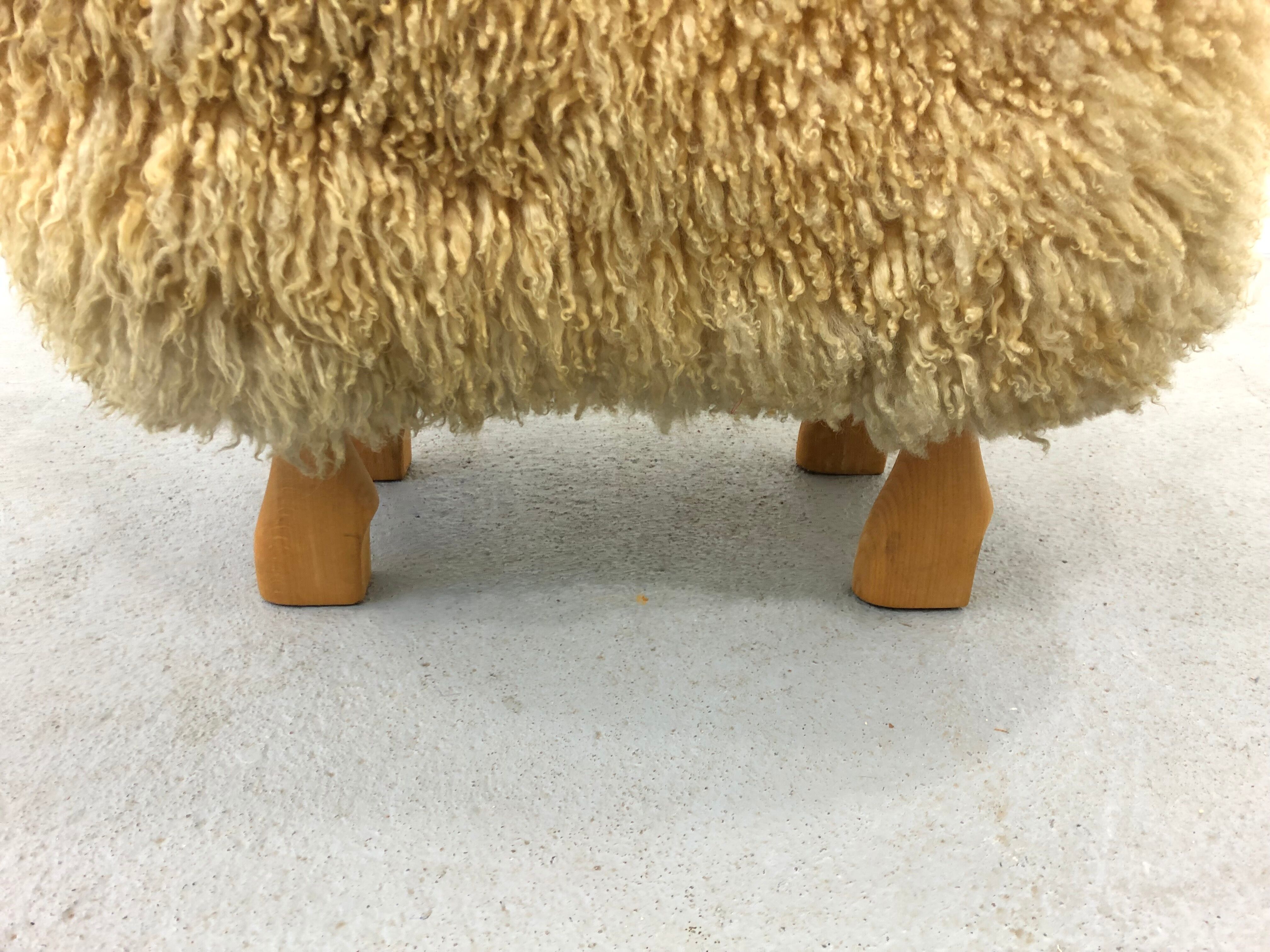 Wool Sheep Sculpture by Hanns-peter Krafft for Meier, 1970s