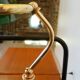 Lampe de banquier ou lampe de notaire en opaline verte