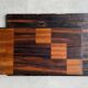 Unique art deco marquetry wall magazine rack / newspaper holder