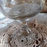 Vase verre à pied