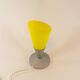 Elegant lamp of the space age in bright yellow glass 90s
