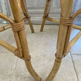 Set of four rattan chairs