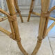 Lot de quatre chaises en rotin