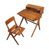 Scandinavian children's desk with its chair