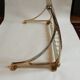 Old brass train luggage rack