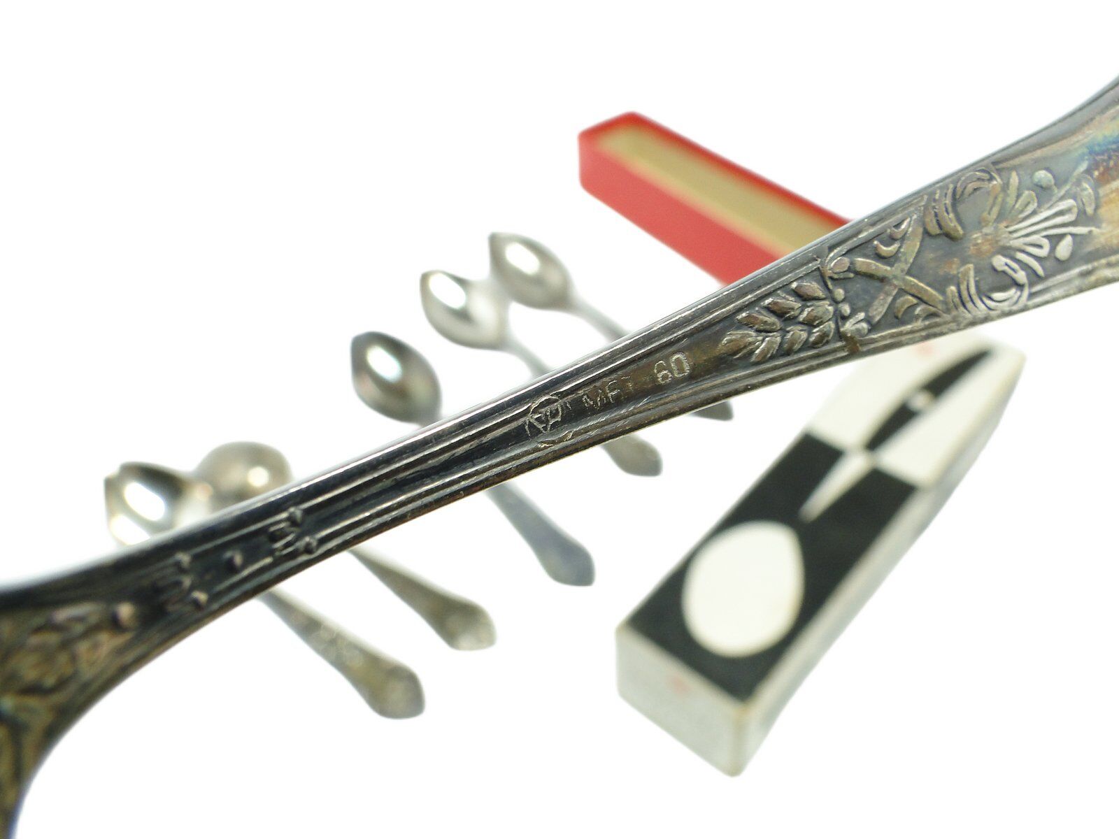 Art Deco brass spoons from Hefra, 1960s, set of 6