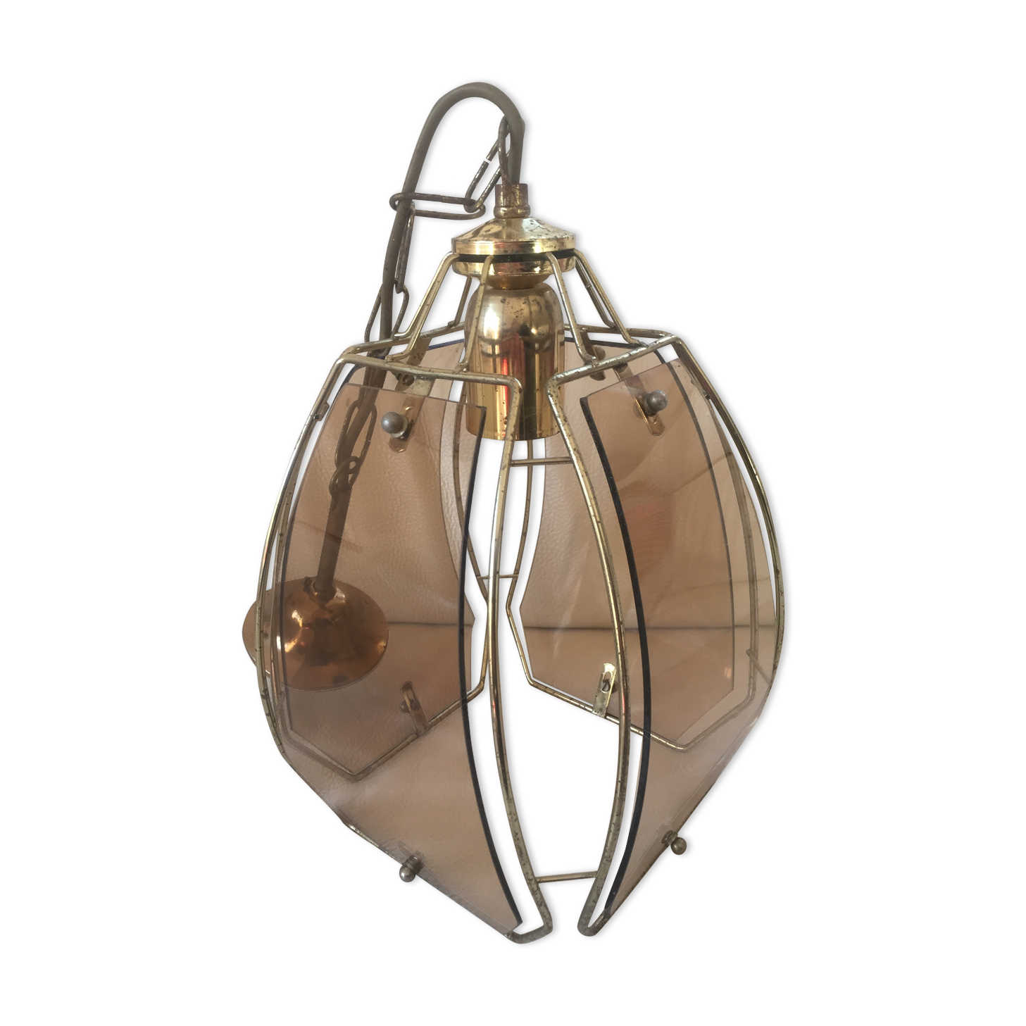 Vintage glass chandelier