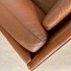 Danish mid-century vintage Mogens Hansen cognac brown leather sofa 60s