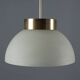 Vintage ceiling light in brushed aluminium and glass, 1960s design.