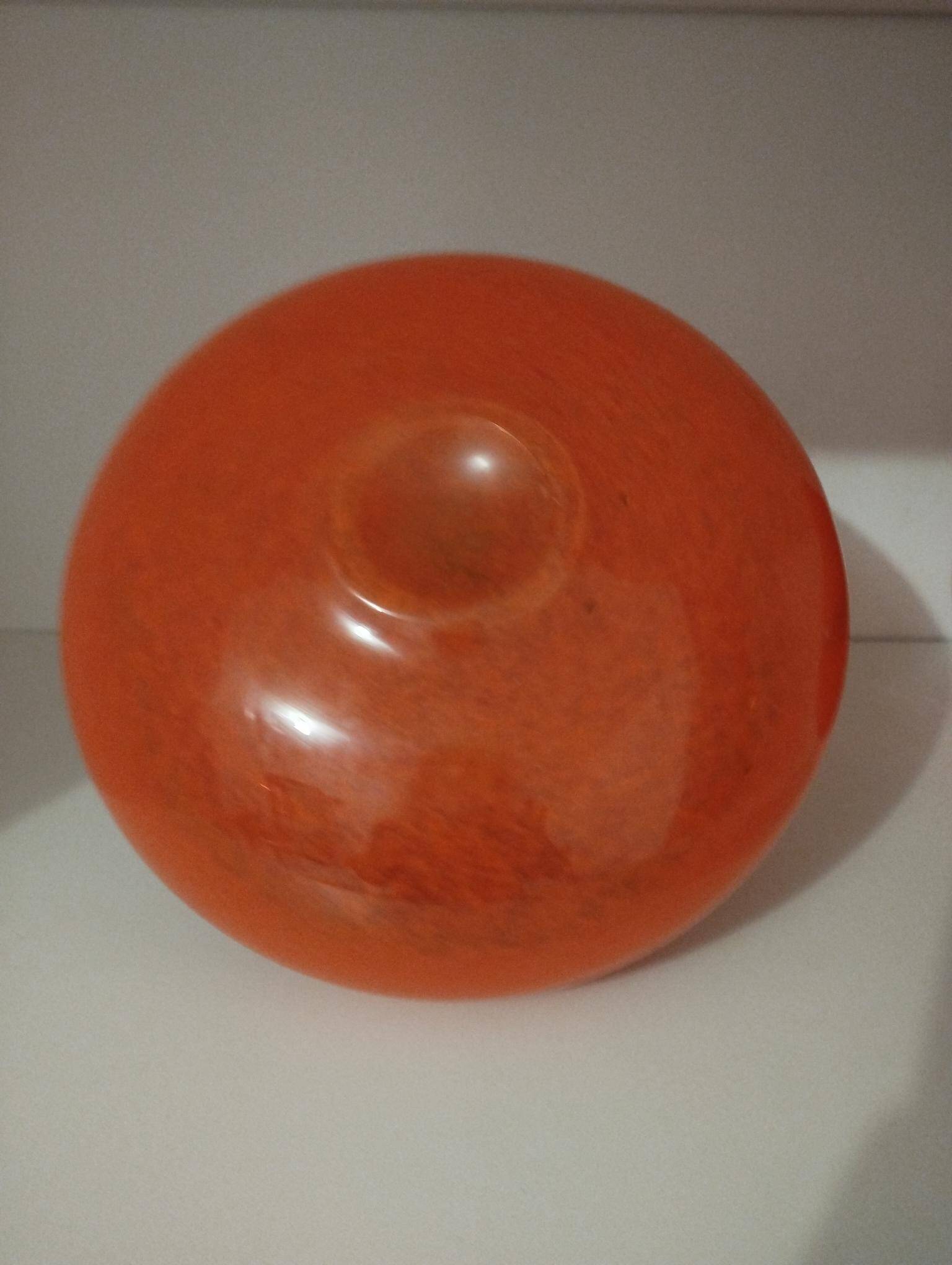 Pair or 2 glass paste vases from the 80s vintage.