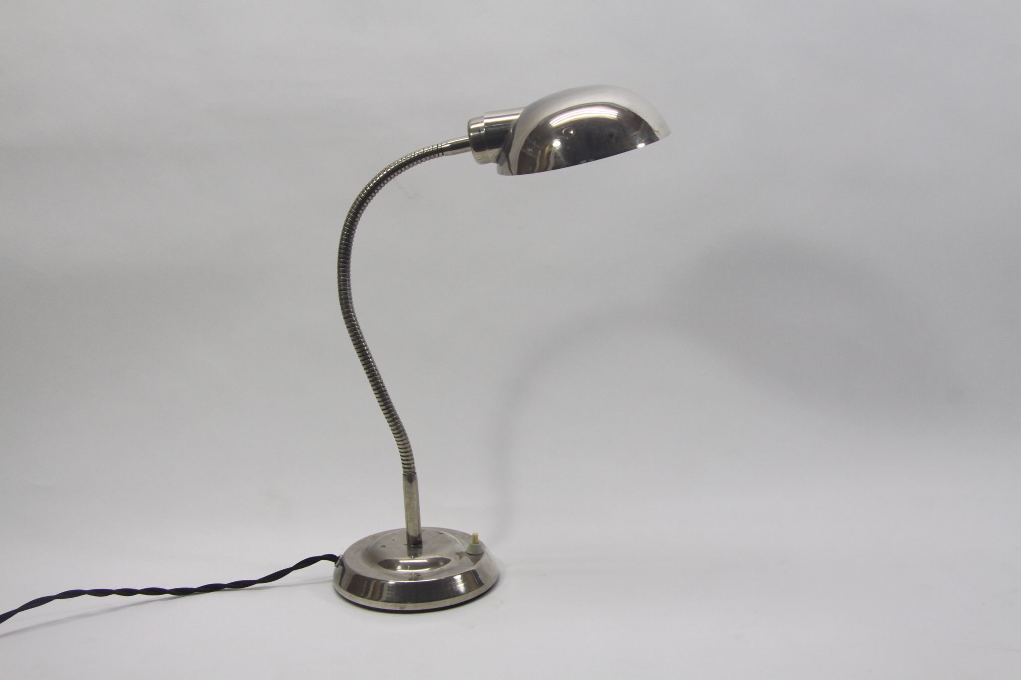 Vintage industrial chrome  light , 1940s