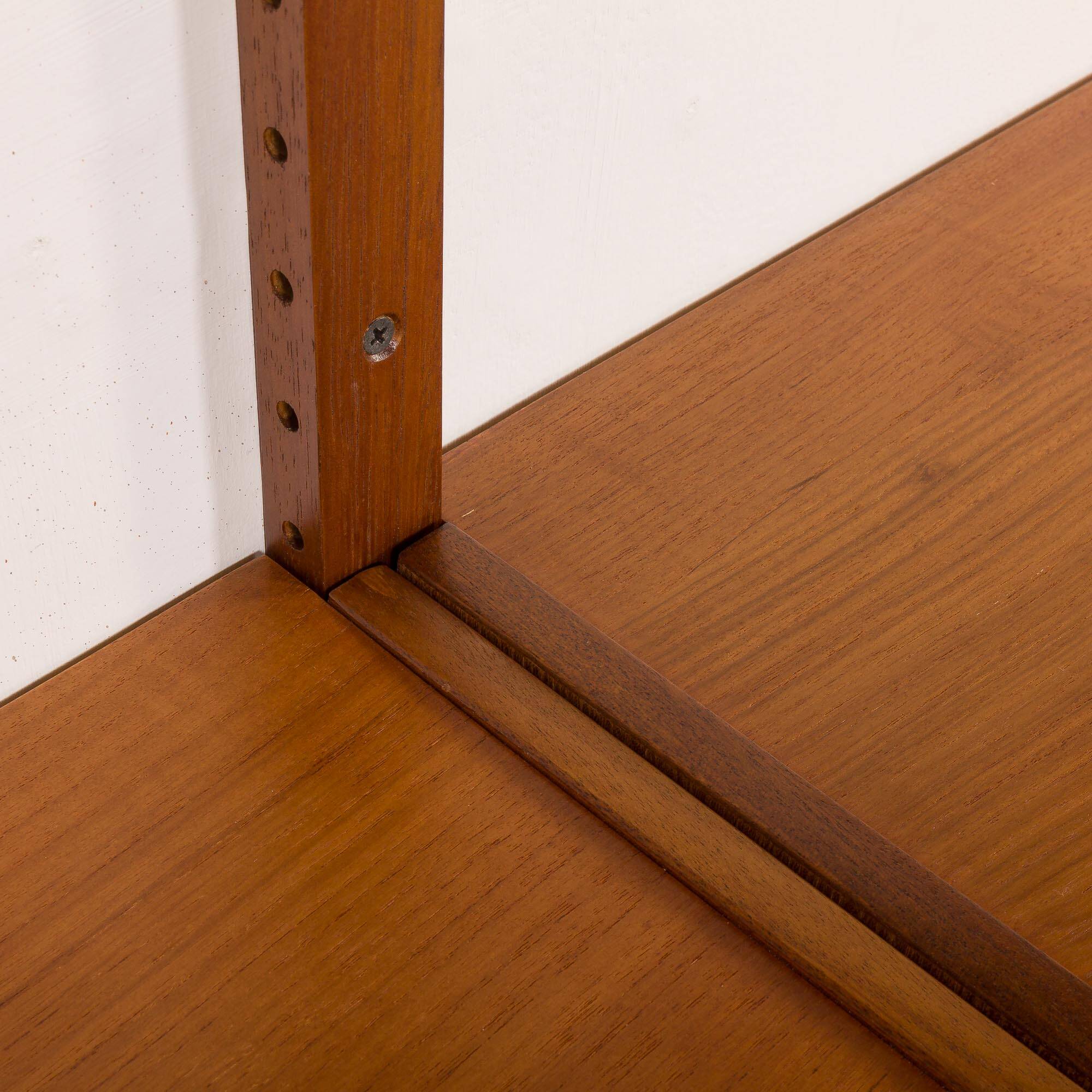 Danish mid century teak wall unit, 1960s