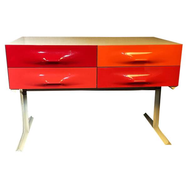 Raymond Loewy double-sided chest of drawers model with 6 drawers