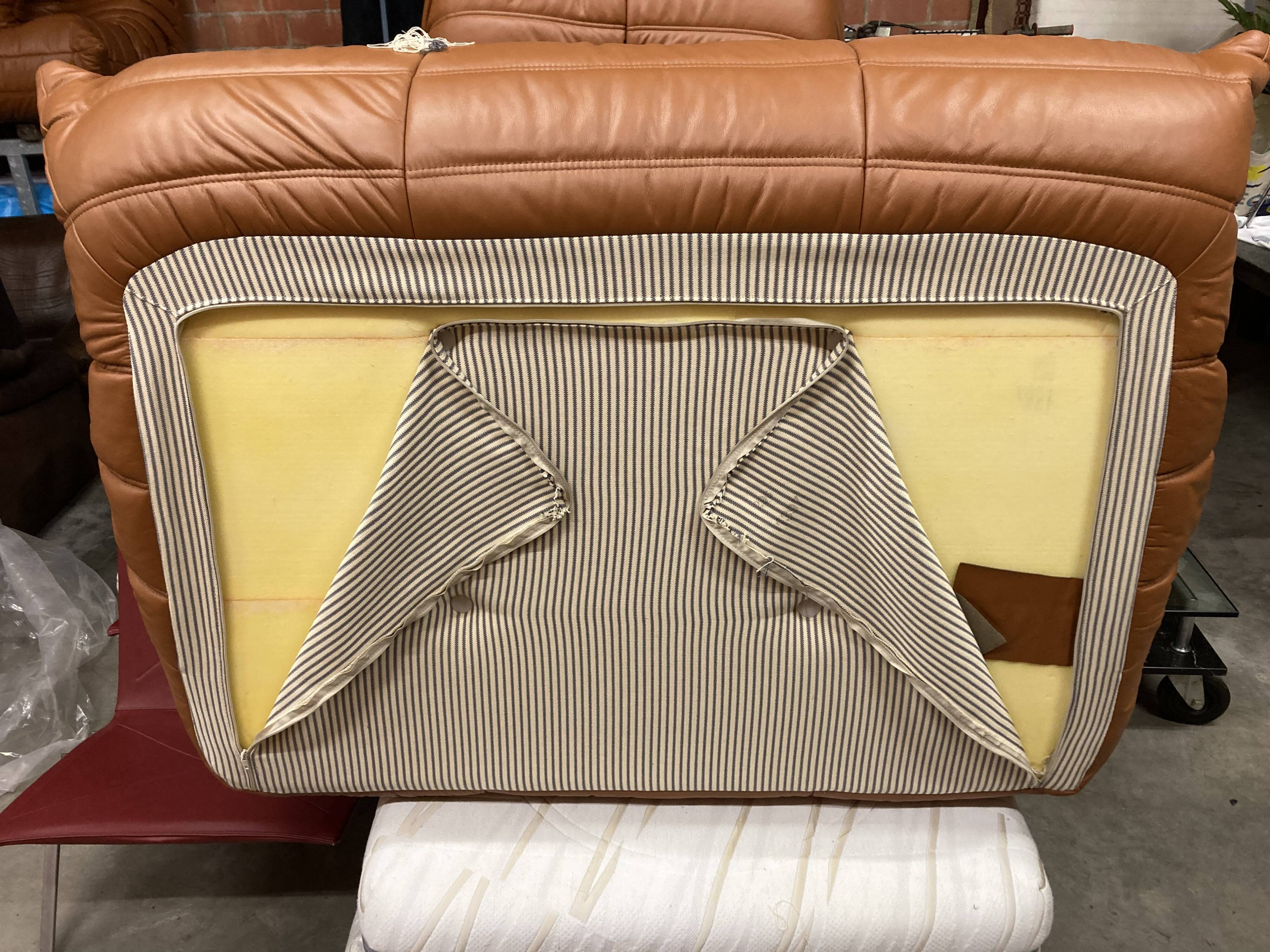 Ligne Roset Togo 2seater, Cognac Leather