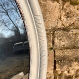 Shabby chic oval mirror