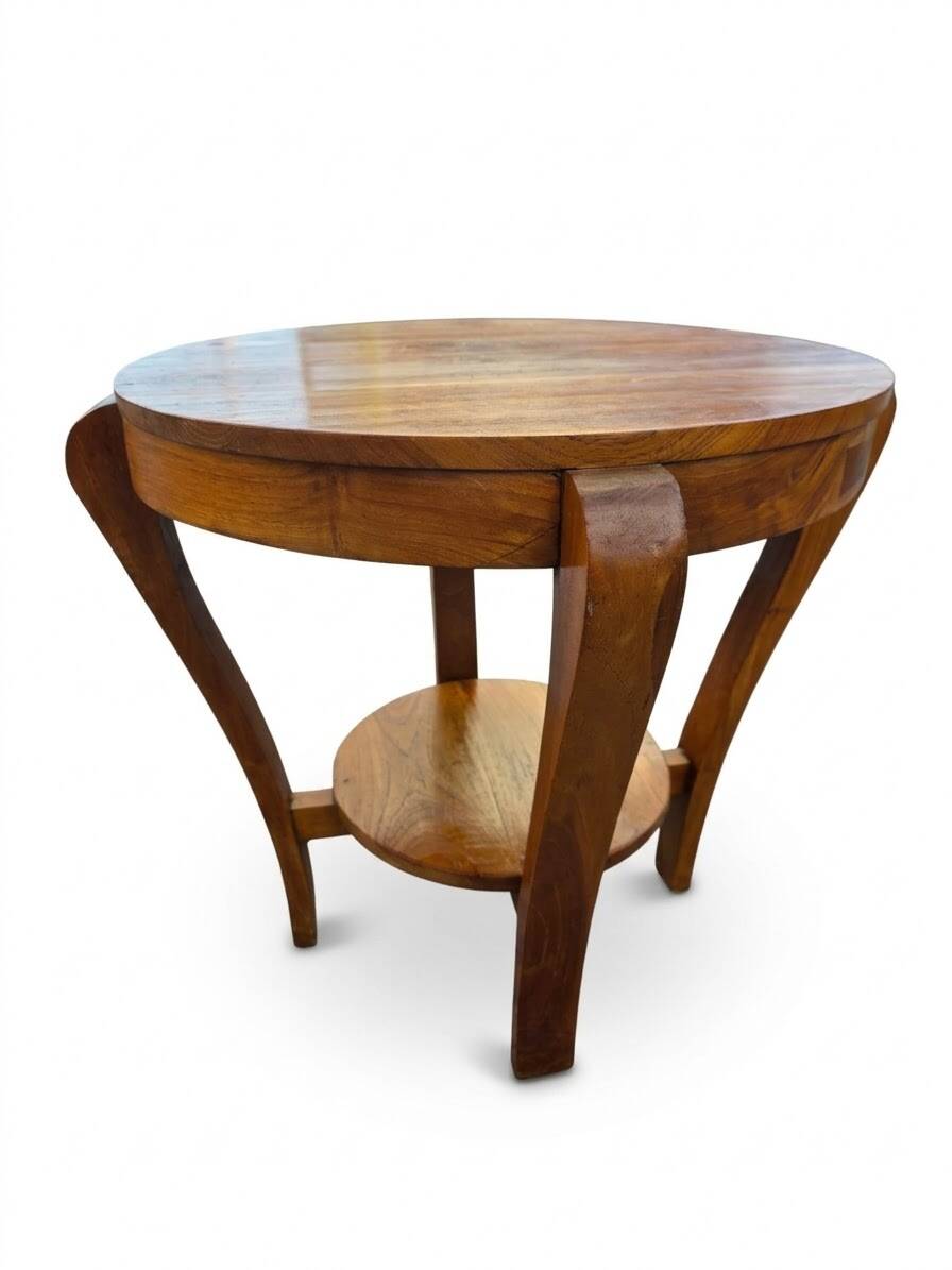 Art Deco side table in mahogany