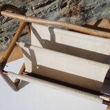 Porte revue rotin et jute