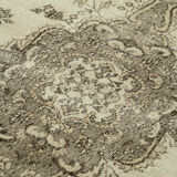 Tapis beige turc noué à la main 156 cm x 257 cm