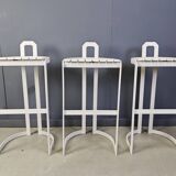 Vintage bar stools by Allmilmö, 1980s, Set of 3