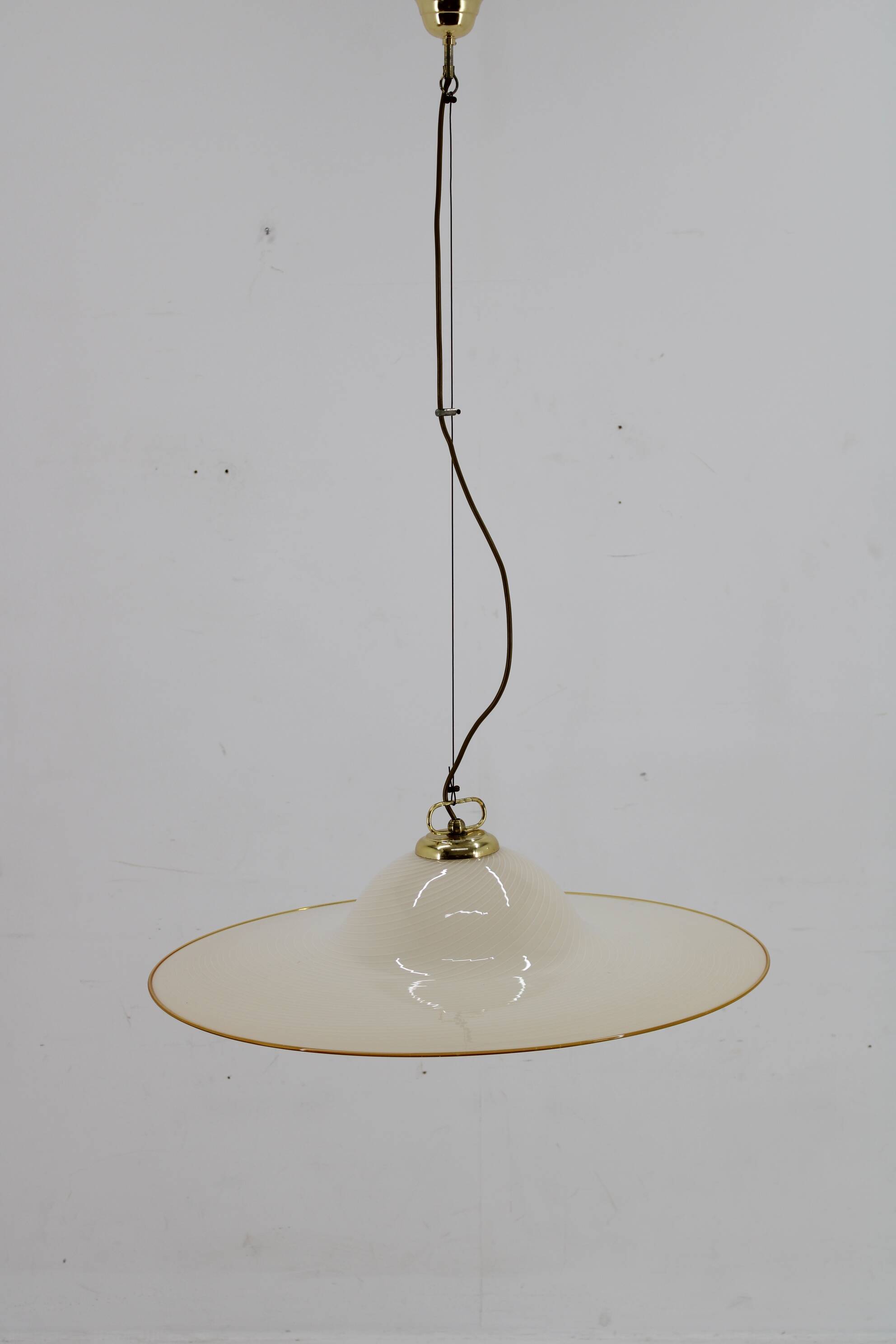 1960s Italian Glass Pendant Lamp