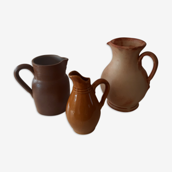 Vases /Pichets 3-piece lot
