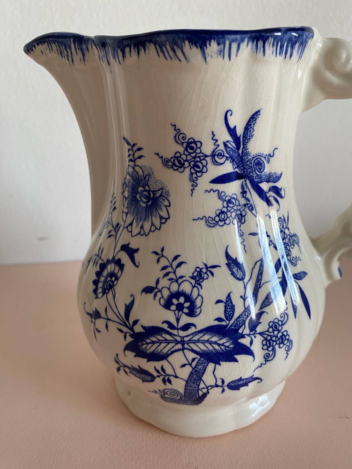 Milk jug pitcher Sarreguemines Lancaster