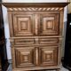 Buffet cabinet from Montbéliard, 18th century, in carved oak.