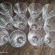 Lot de 12 verres à vin blanc en cristal ciselé