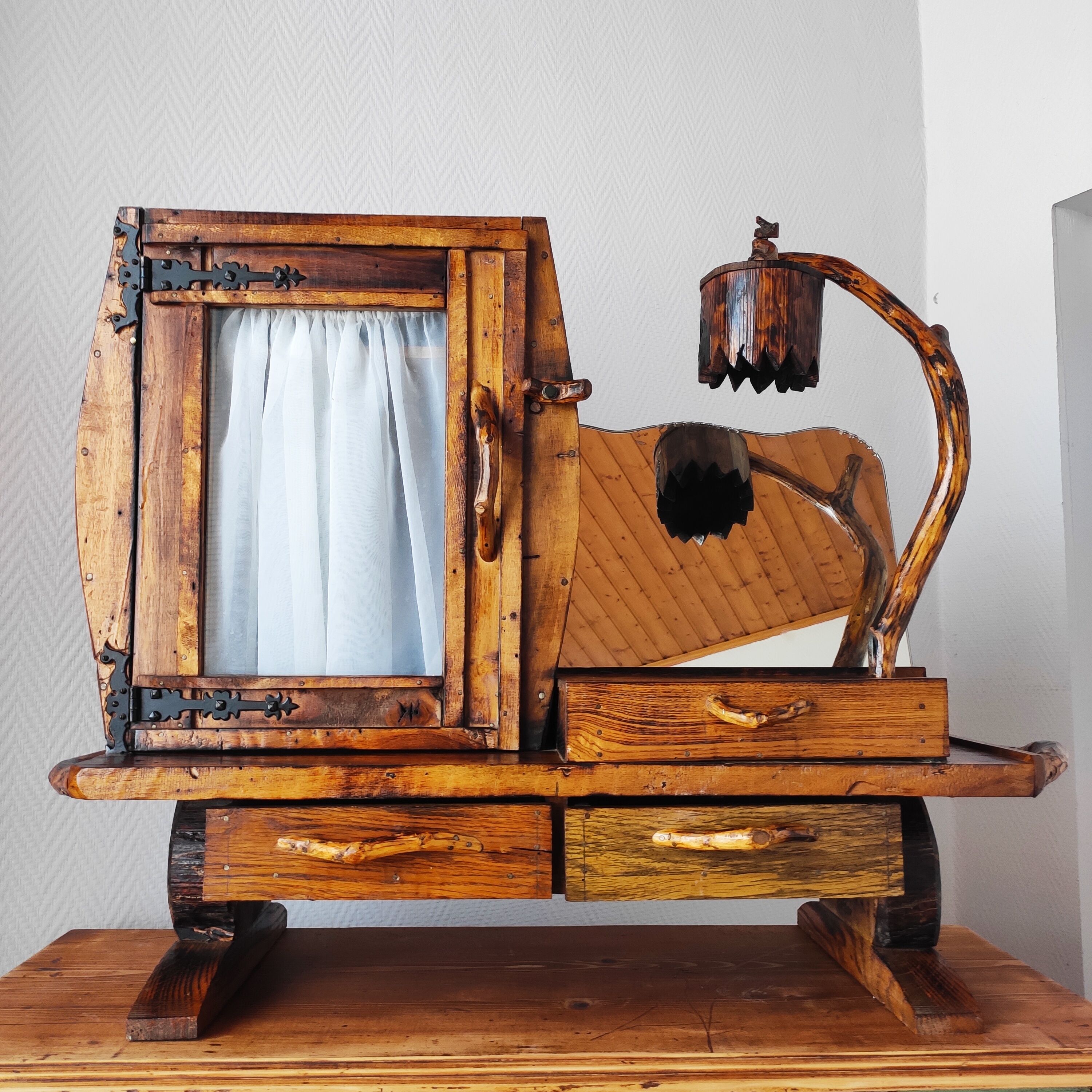 Vintage brutalist dressing table 1950/60