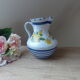 Pitcher ceramic decoration hand-painted vintage