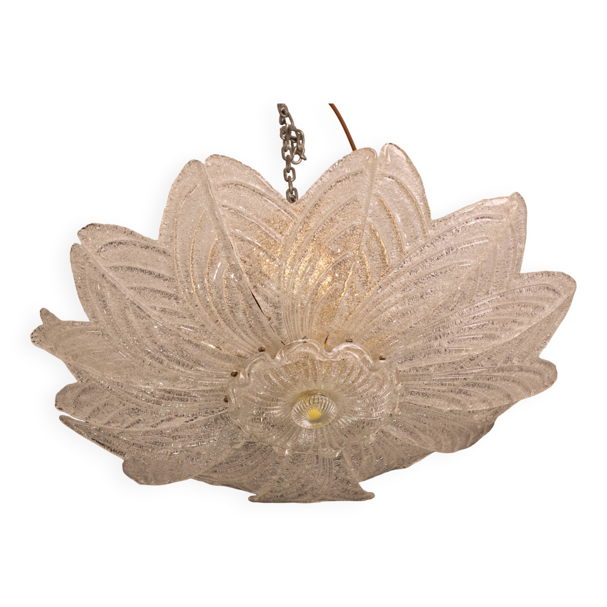 Amalfi, Italian Murano Glass Ceiling Light or Chandelier, 1970s