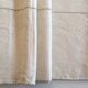 Drap et taies trousseau de réserve en fil de lin brodé de perles