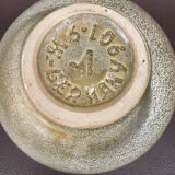 Vintage "ball" pottery vase in stoneware signed