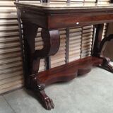 Console mahogany with a drawer front