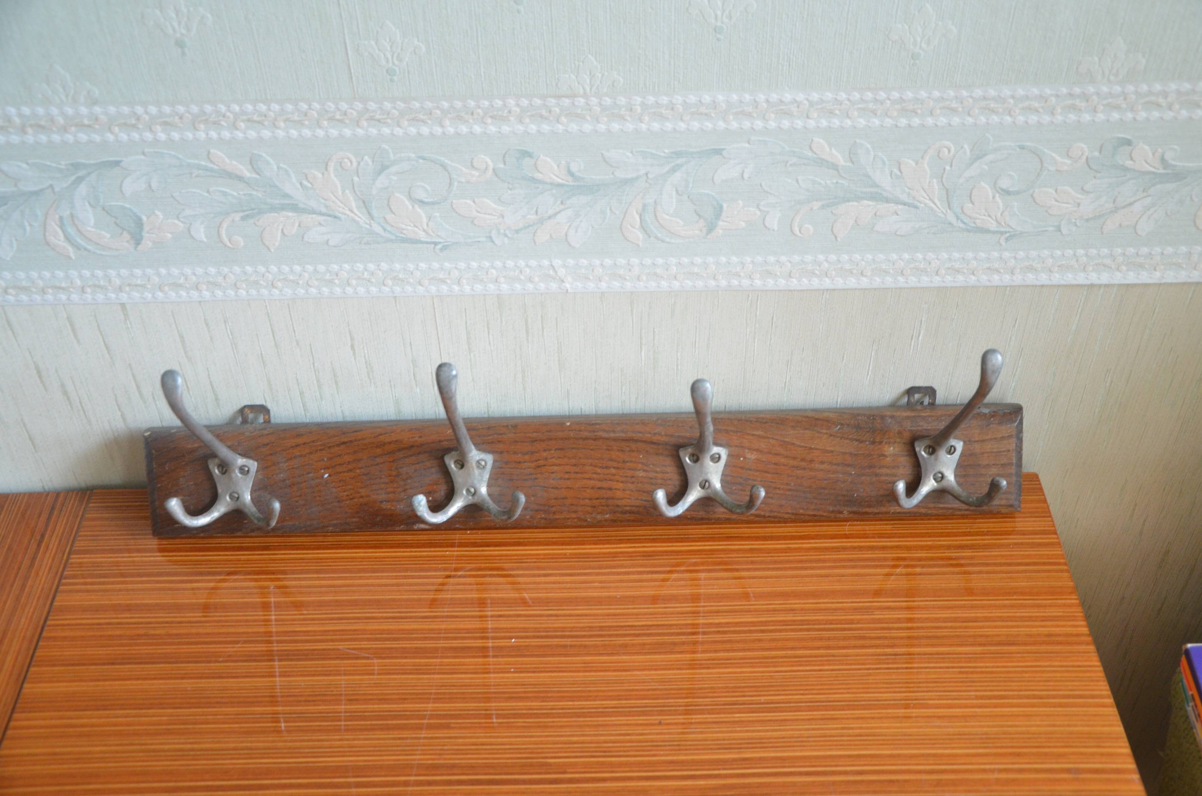 Vintage school coat rack