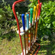 Vintage wooden croquet game