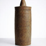 Old turned wooden case/box, 19th-20th century, mechanical? beekeeping?