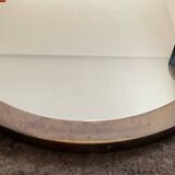 Vintage medallion mirror in solid bronze