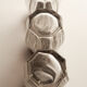 3 table salt shakers in crystal and silver-plated metal