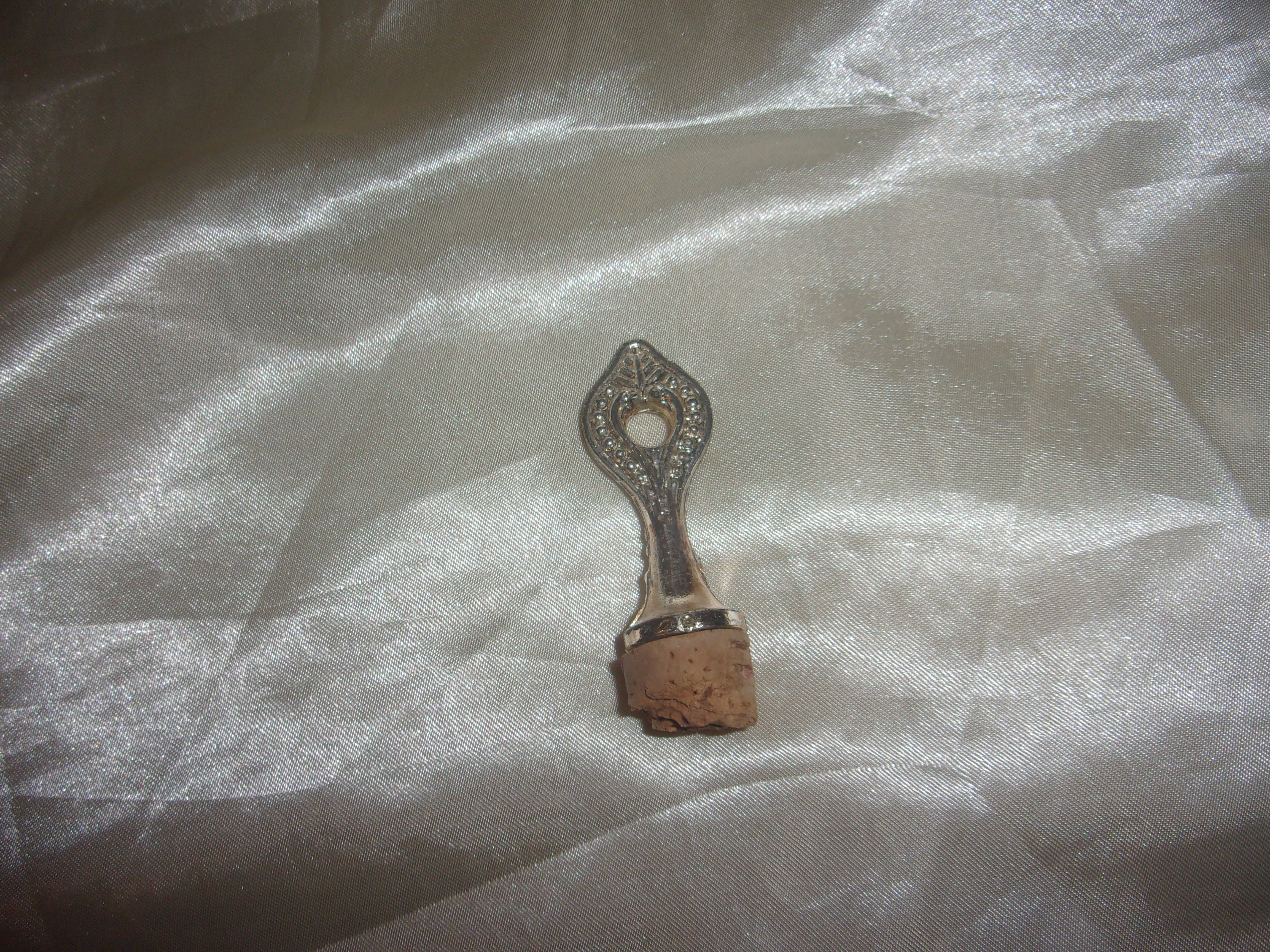 Silver glass and metal ewer