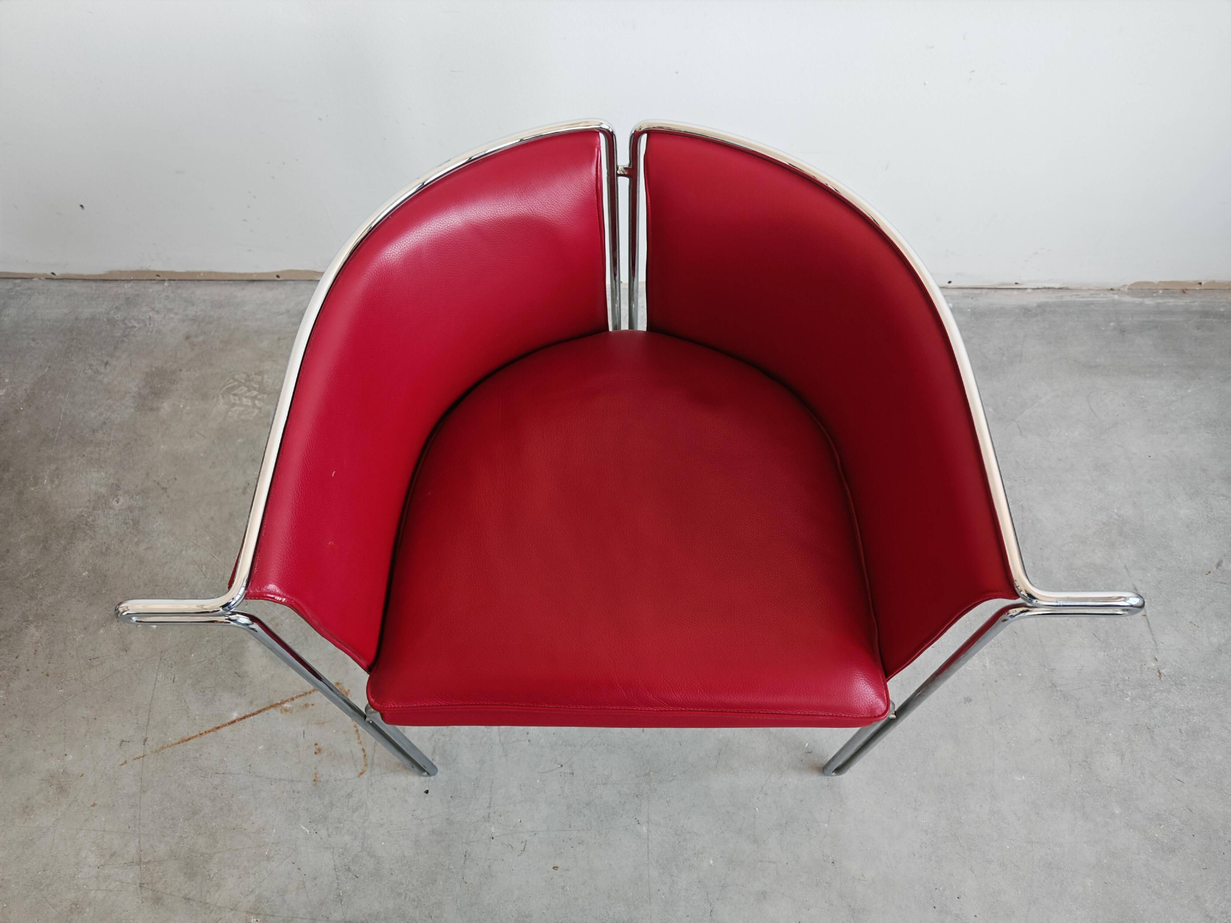 Entelechy series support chairs by John Portman for Saporiti, 1970s.