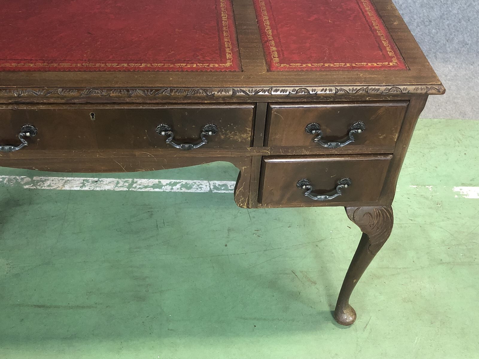English mahogany desk in 30 years