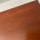 Trio of teak and chrome metal nesting tables from the 60s-70s