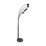 Floor lamp 5 branches inox base marble