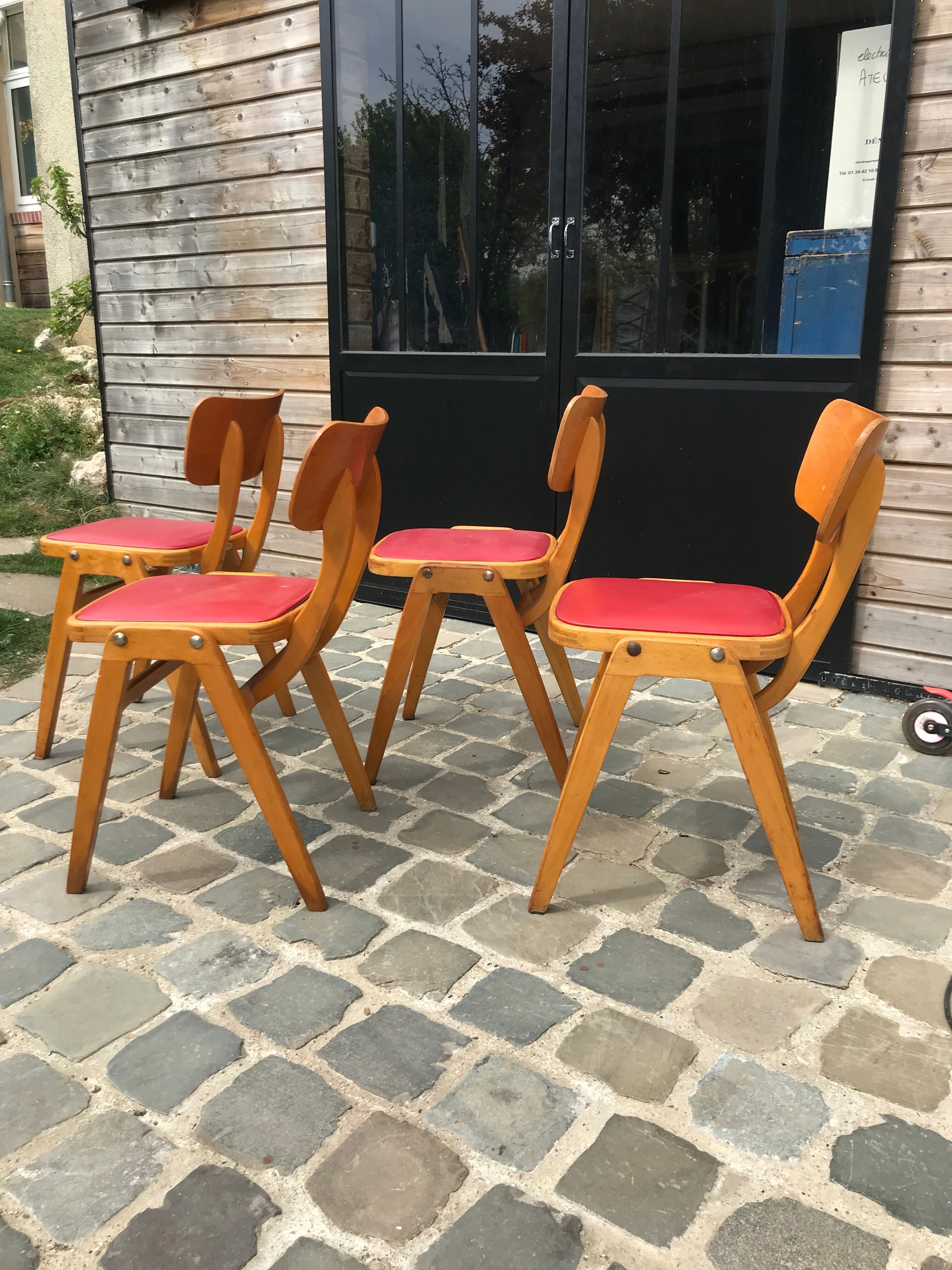 Red centa chairs
