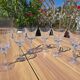 6 water and wine glasses in Sèvres crystal, Niagara model.