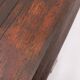 Banquette en bois massif vernis, milieu du XXe siècle