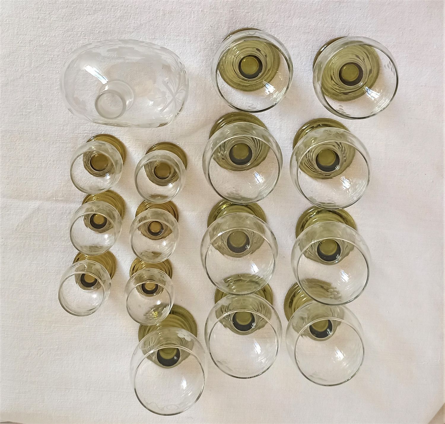 Wine service and liqueur Alsace 30 Glasses - carafe