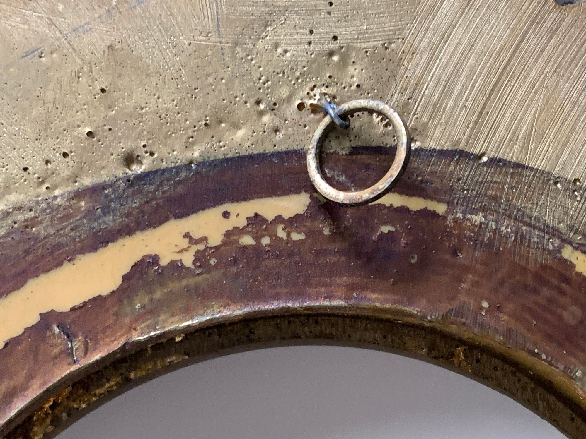 Mirror sun or wooden witch, gilded with gold leaf, diameter 41 cm