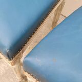 Pair of antique Louis XVI style chairs with patina